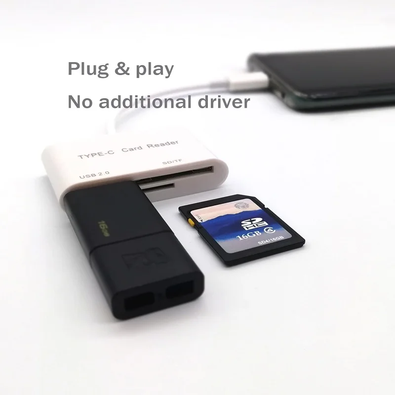Устройство для чтения SD-карт 3 в 1 USB 2 0 кабель Type C Micro SD TF смарт-устройство карт