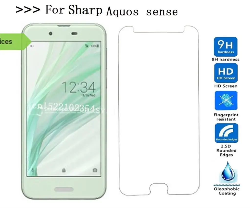 

Защитное закаленное стекло с защитой от царапин для Sharp Aquos sense, Защитная пленка для экрана телефона