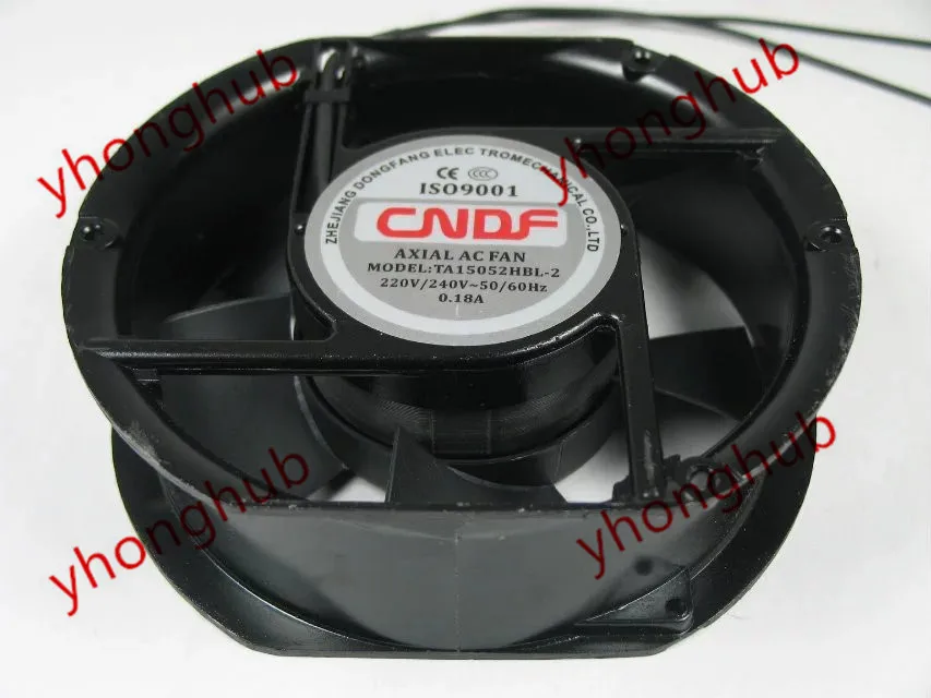 Вентилятор охлаждения сервера CNDF TA15052HBL 2 AC 220V 0.18A 172x172x52 мм|round fan|server fan220v ac fan |