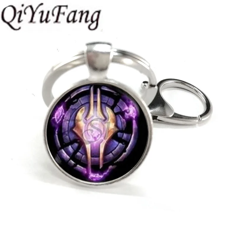 14 QiYuFang Wow подвеска World of Warcraft брелок стеклянный купол брелок Warcraft подарки для друга игрового игрока брелок кулон для мужчин - Цвет: 14