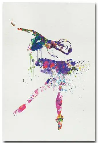 Картина &quotБалерина&quot акварельная картина принт для современного дома декор