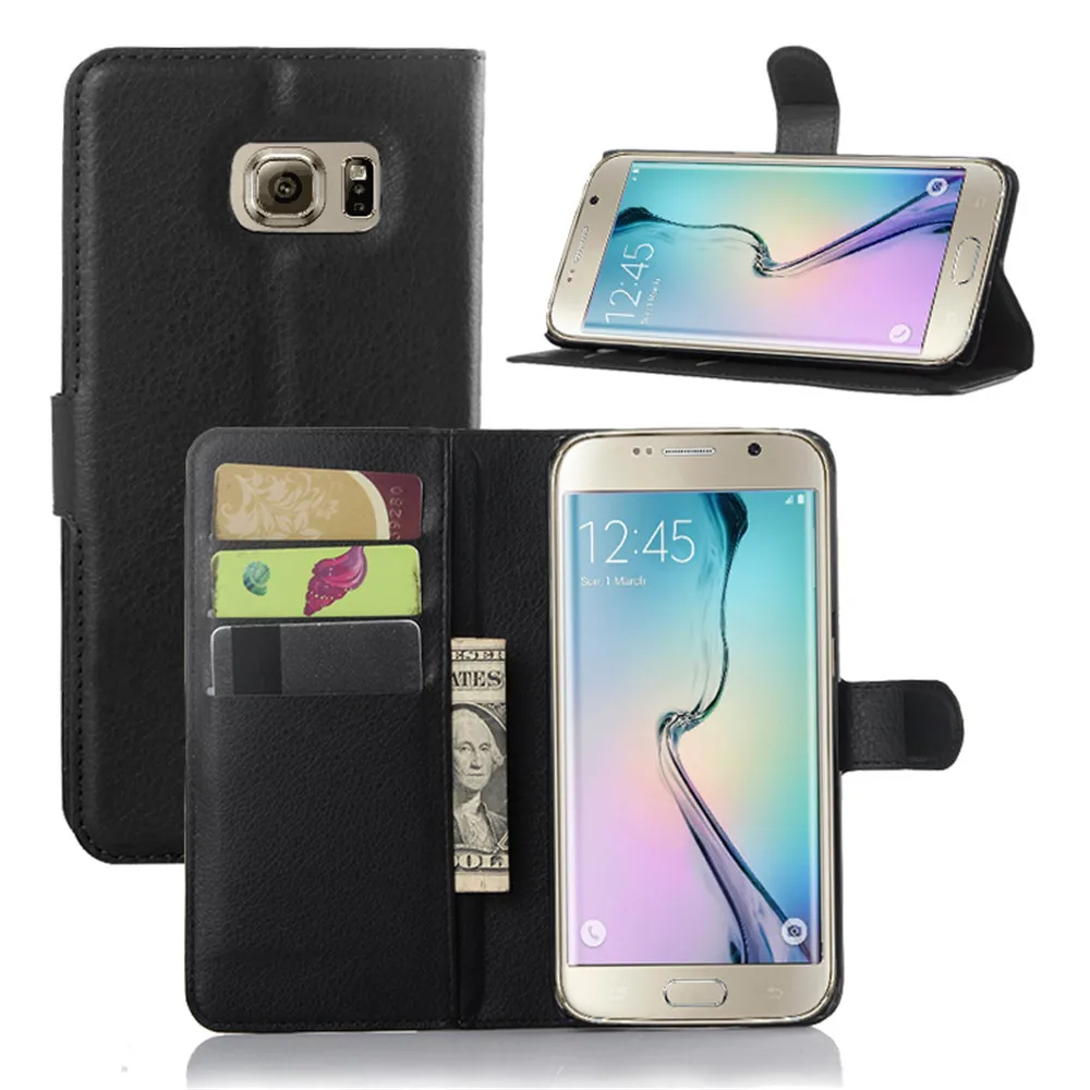 Чехлы для телефонов Samsung Galaxy S6 edge Plus G928 кожаный чехол кошелек с подставкой и