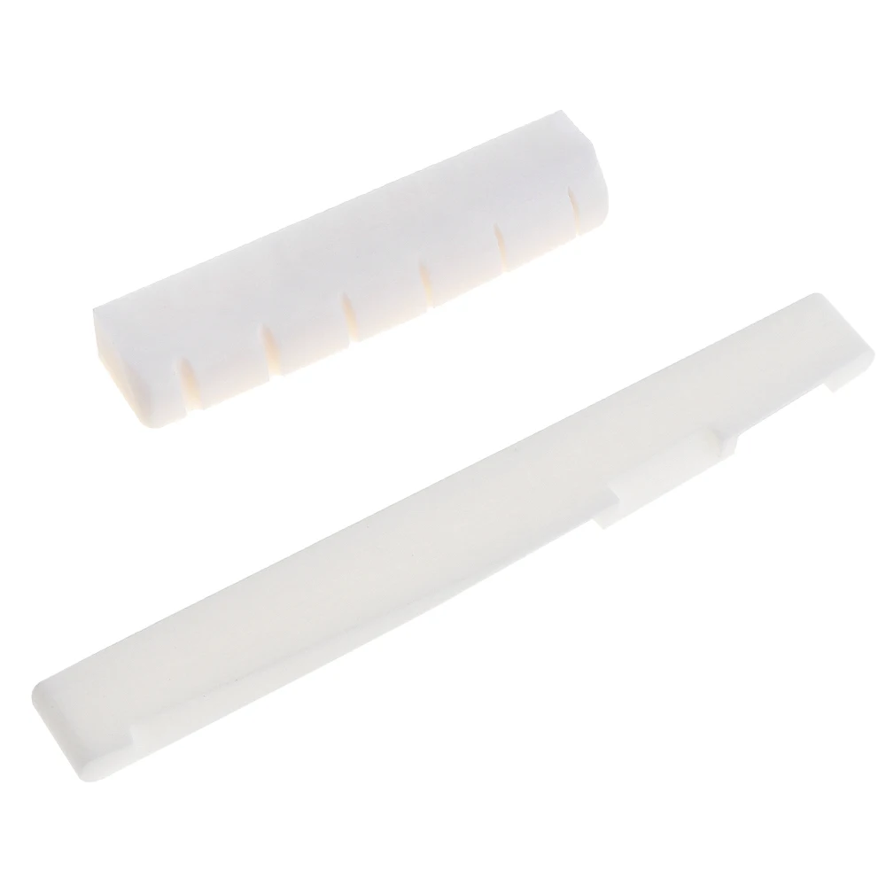 

Bone Guitar Bridge Nut Saddle Set for 6 String Acoustic Folk Guitar Musical Instruments Parts Accessories
