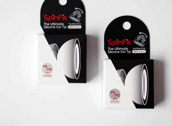 1 пара (2 шт.) запатентованные силиконовые наушники SpinFit CP220 CP230 CP240 с поворотом на 360