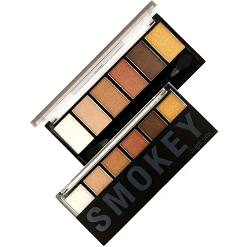 6 цветов Glamorous Smokey Eye блеск Тени для век Палитры Макияж косметический |
