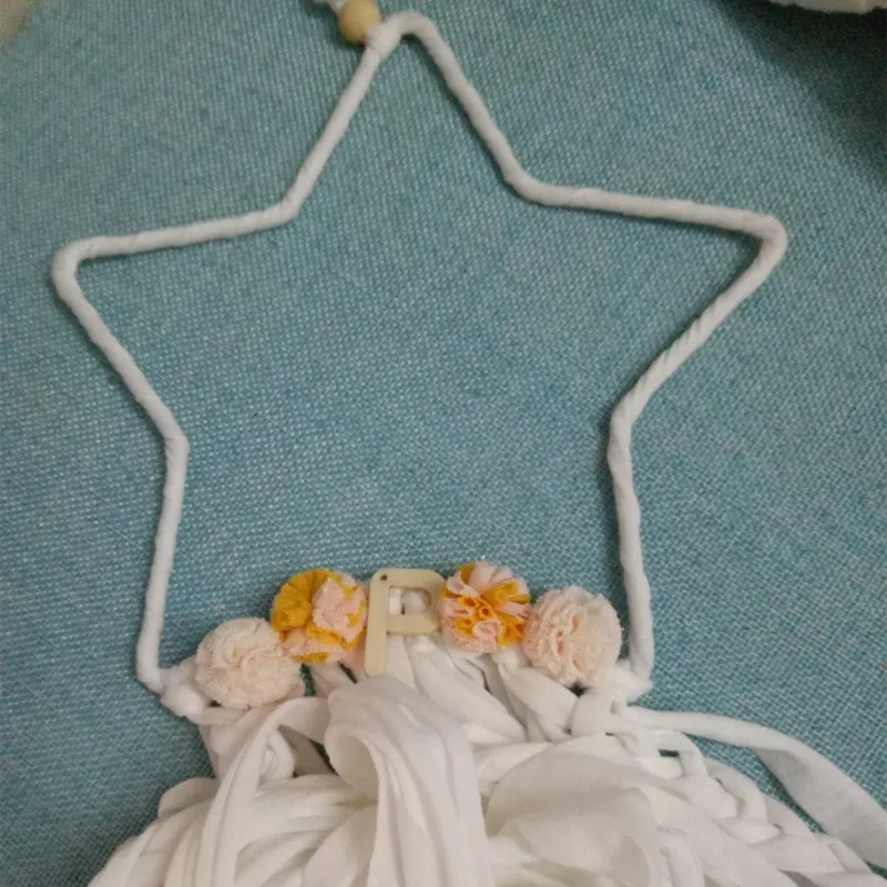 Деревянные ветряные колокольчики в форме звезды с бусинами искусственное