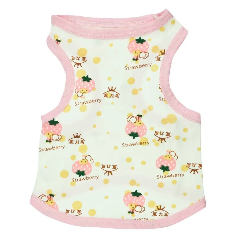 Цветной жилет для собак летнее платье футболка щенков чайная чашка одежда