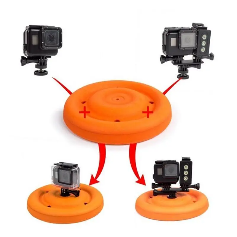 Легкая круглая плавающая игрушка для собак с диском Gopro Hero 7 6 5 Yi 4K SJCAM Спортивная
