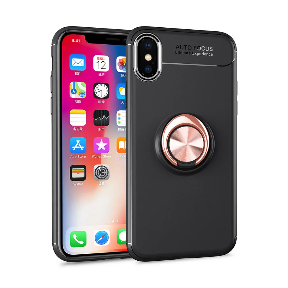Чехол для iPhone XS Max ТПУ Скрытая подставки с Автомобиля Магнит чехол Apple телефон MAX