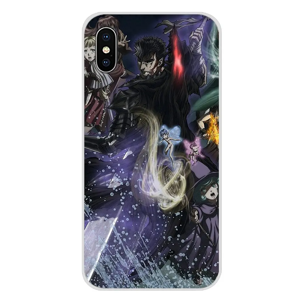 Transparent Soft TPU Case For Apple iPhone X XR XS MAX 4 4S 5 5S 5C SE 6 6S 7 8 Plus ipod touch guts berserker armor berserk | Мобильные