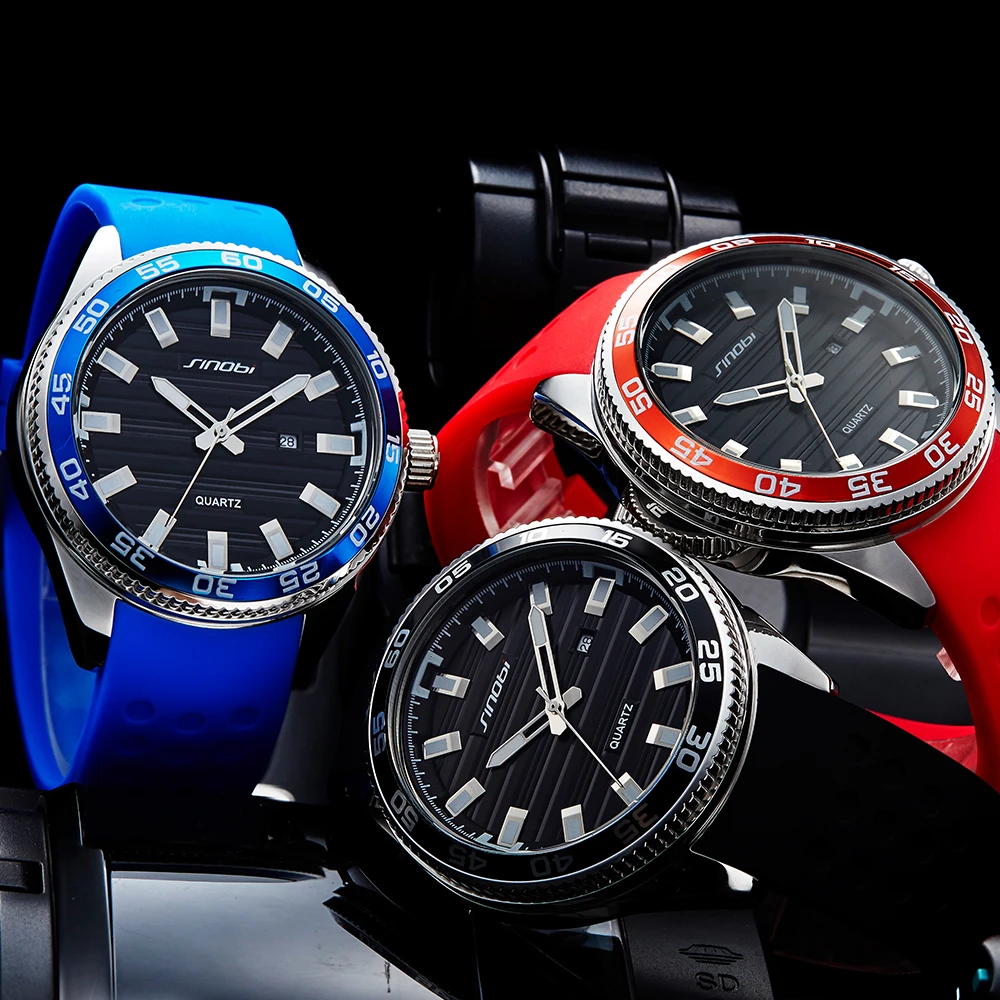 

Stainless Steel Men's Sports Watches Luxury Brand Silicone Waterproof Men Military Watch Quartz Wrist Watch Men 2018