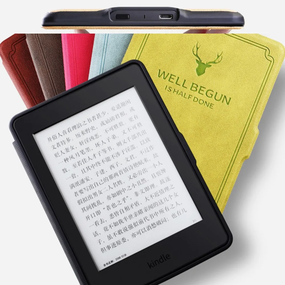 Тонкий чехол для Amazon Kindle Paperwhite 1 2 3 6 дюймов Чехол электронной книги силиконовый