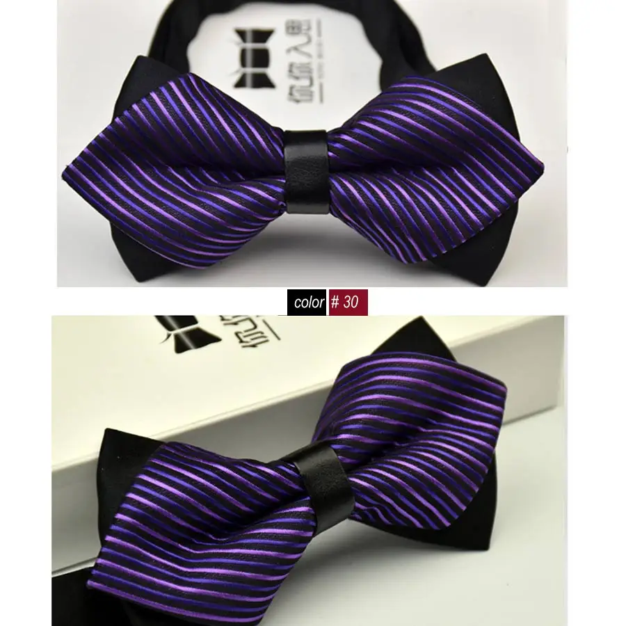 Новый регулируемый роскошный мужской галстук бабочка со стрелой двухслойные