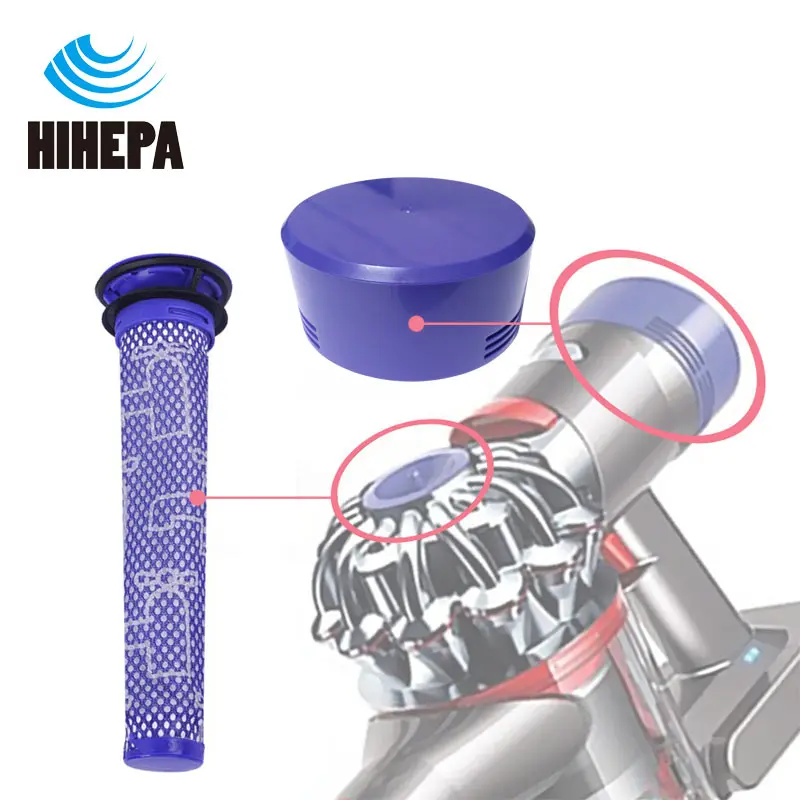 2 шт./компл. пред-и пост-двигатель HEPA фильтр для Dyson V7 V8 беспроводной пылесос аксессуары части# DY-96747801&# DY-965661-01