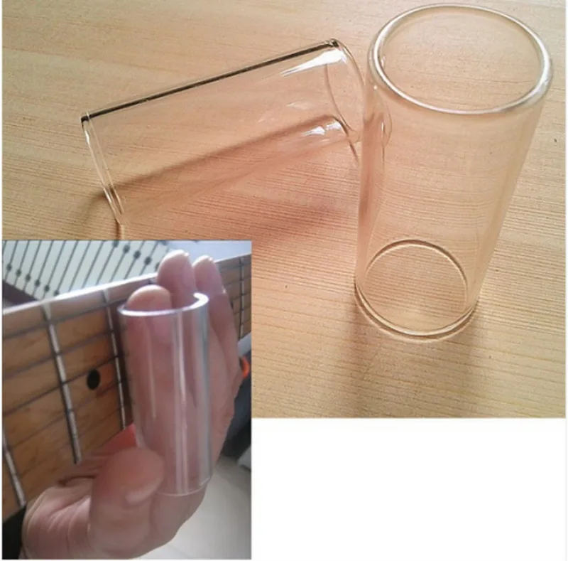 

1 piece Guitar Slide clear glass finger slider bass guitar pick accessories 60mm length