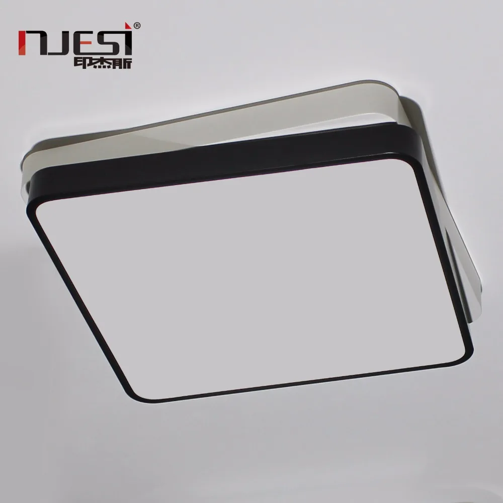 NJESI Square Modern Led Ceiling Lighting Misplaced Structure Lamps Living Room Bed Decoration LED | Освещение
