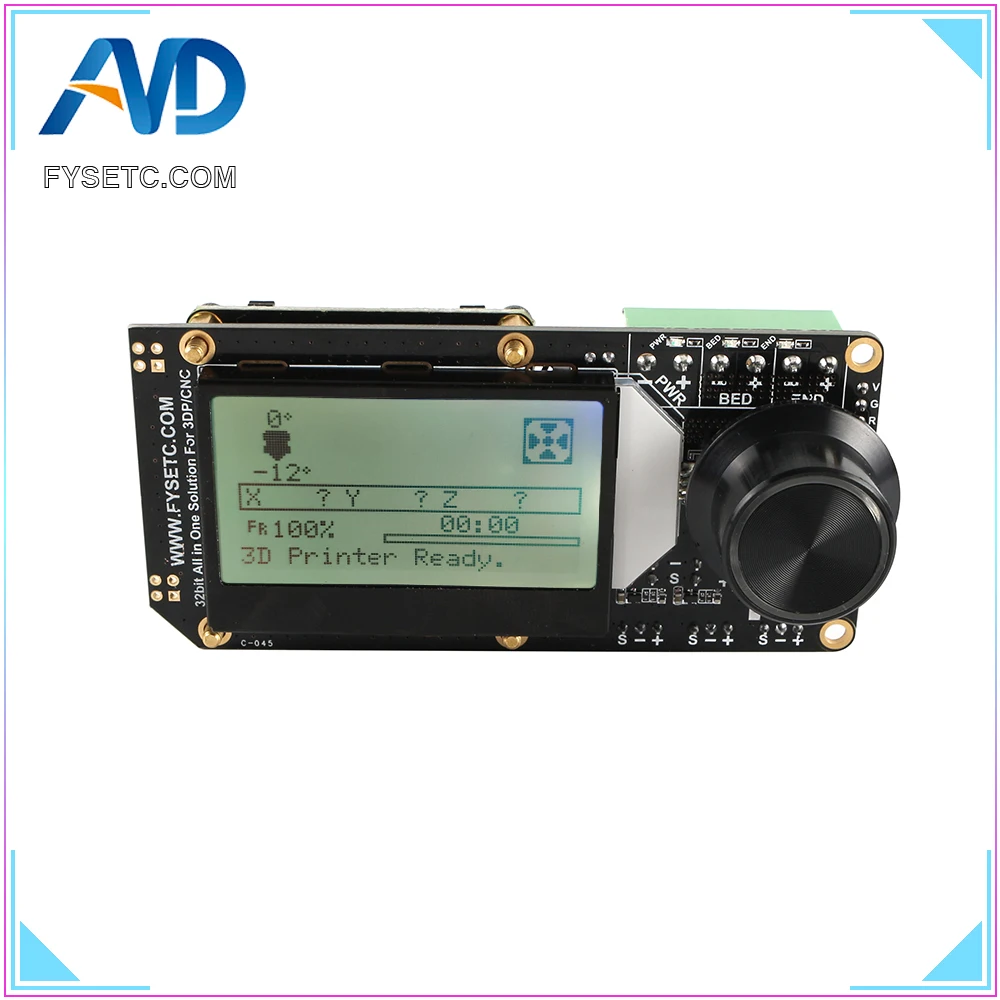 AIO II V3.2 плата контроллера все в одном 32 бит Материнская MCU Встроенная RGB mini12864