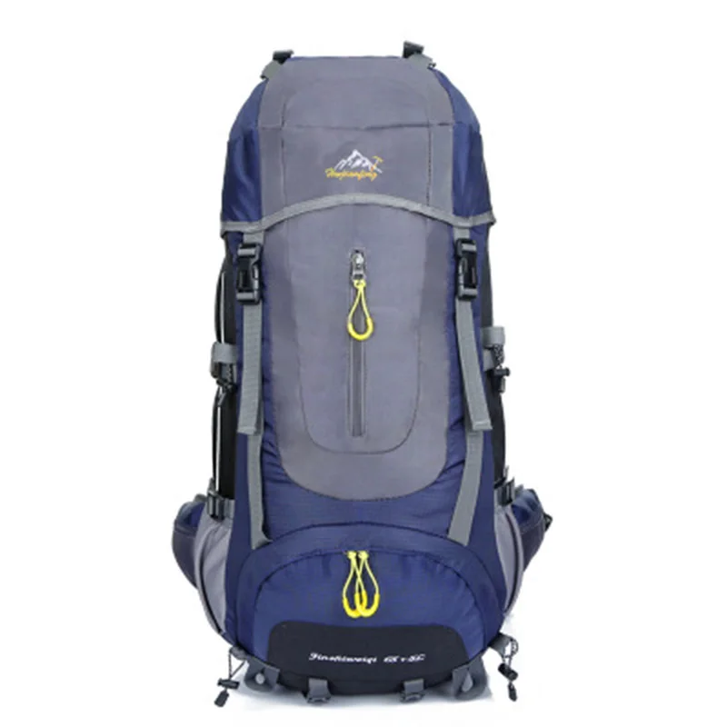 Dark Blue 70L водостойкий походный альпинистский рюкзак для активного отдыха, для рыбалки, для путешествий, большой емкости, рюкзак для кемпинга и велоспорта - Цвет: Dark Blue