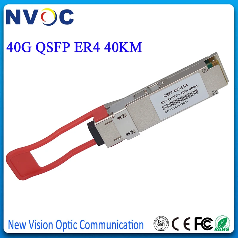 Бесплатная доставка 40G базовый оптический трансивер QSFP + ER4 40 км Дуплексный