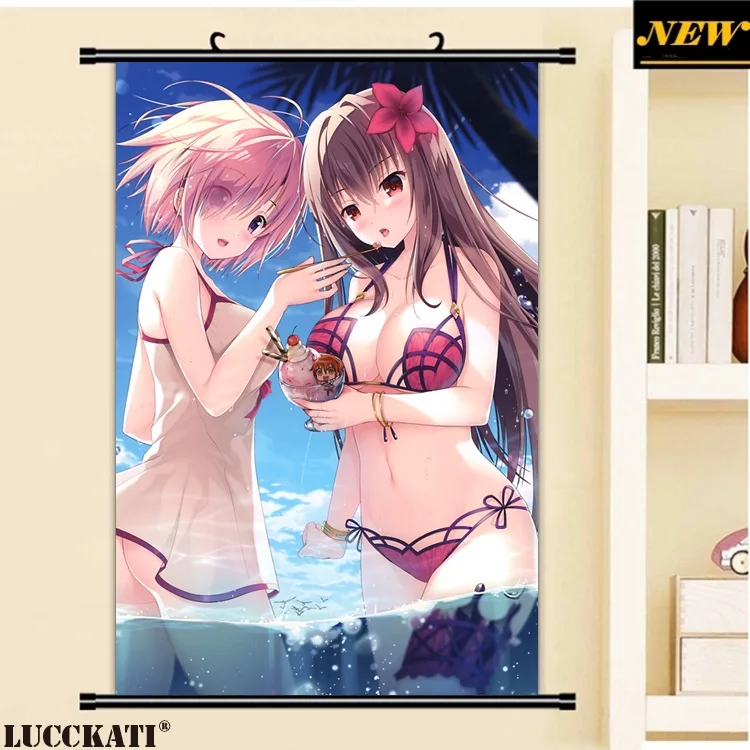 40X60 см Fate grand order Fate/go Fgo нарисованная Аниме Картина Настенная плакат в рулоне Ткань