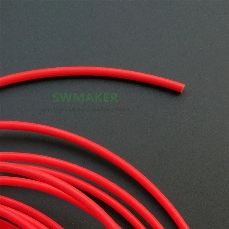 1 метр красного цвета ПТФЭ труба Запчасти для 3D принтера RepRap Rostock J head Hotend Bowden