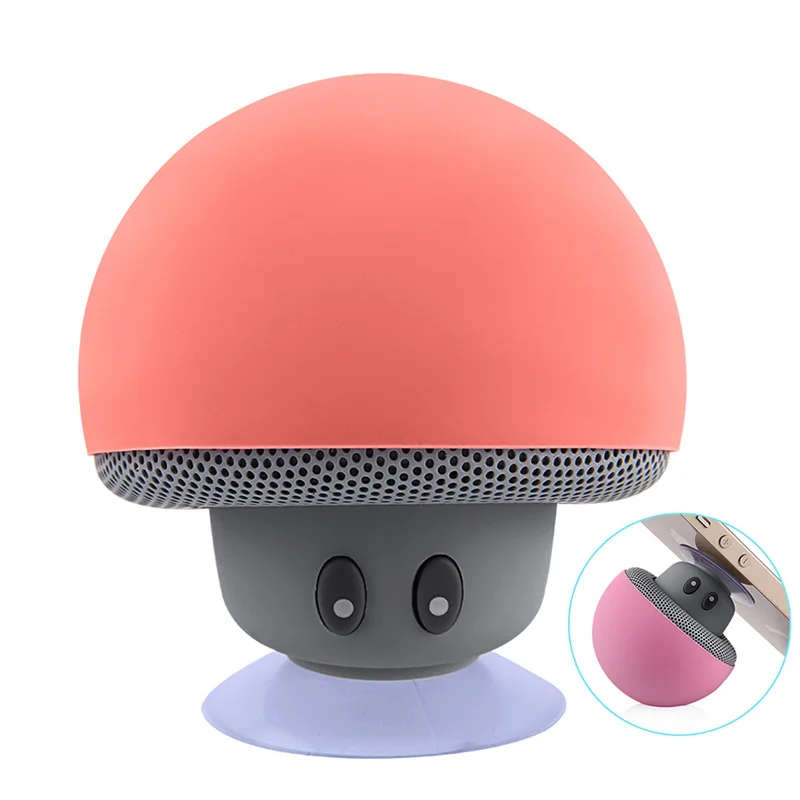 Мини Bluetooth динамик водонепроницаемый Гриб беспроводной музыка HiFi стерео сабвуфер Hands Free для телефона Android IOS