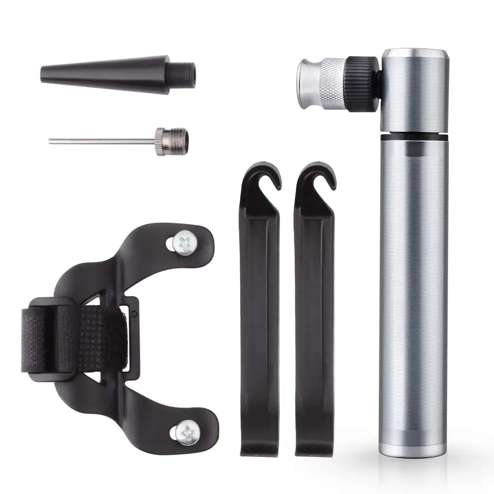 

Mini Bike Pump,Portable Bicycle Frame Pump Bike Tool Repair Air Kit Hand Bike Tire Pump with Mount Kit ball air inflator