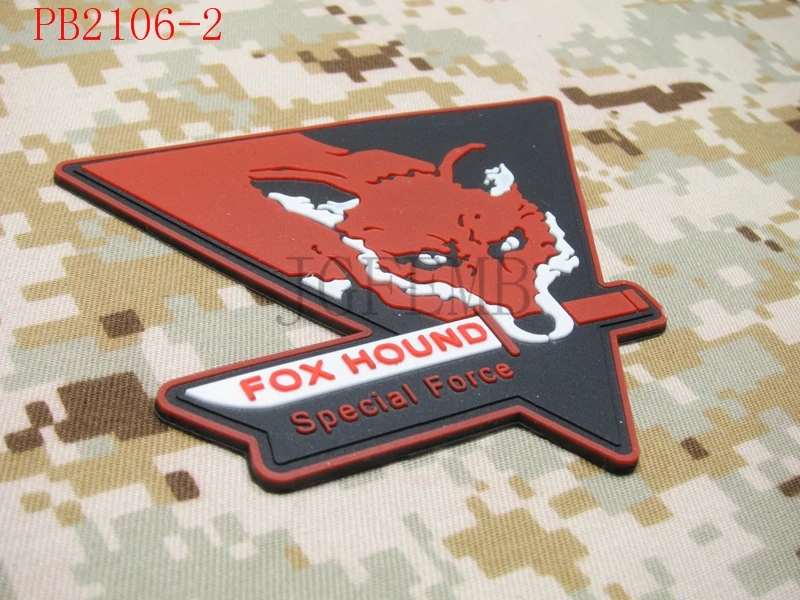 MGS с надписью «Fox Hound» группа специального назначения 3D накладка из ПВХ