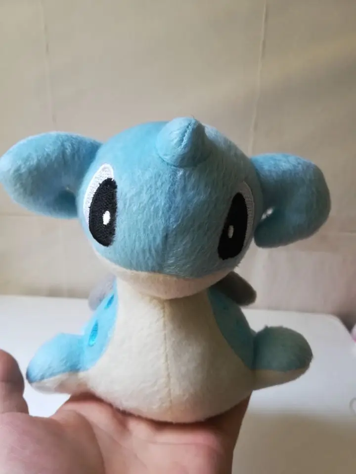 

Аниме-фигурка Lapras, плюшевая игрушка, мягкая кукла, детская игрушка, подарок на день рождения, w1442, около 15 см