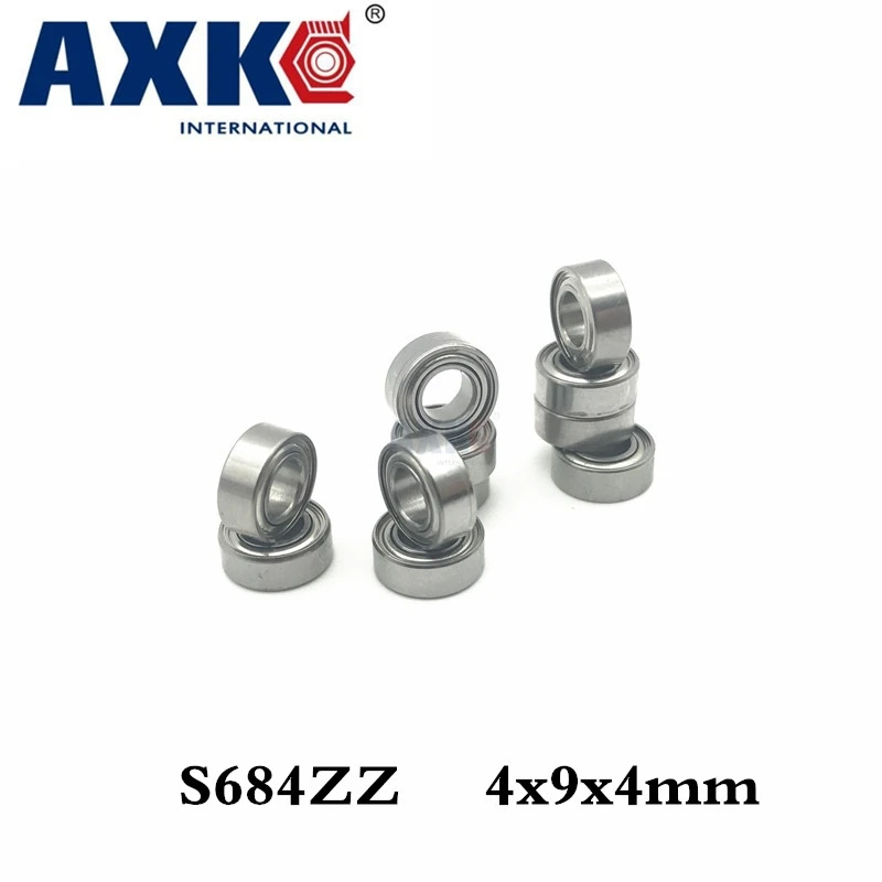 Подшипники Axk S684zz S684 Zz 4x9x4 мм из нержавеющей стали 10 шт.|bearing bearing|bearing stainlessbearing |