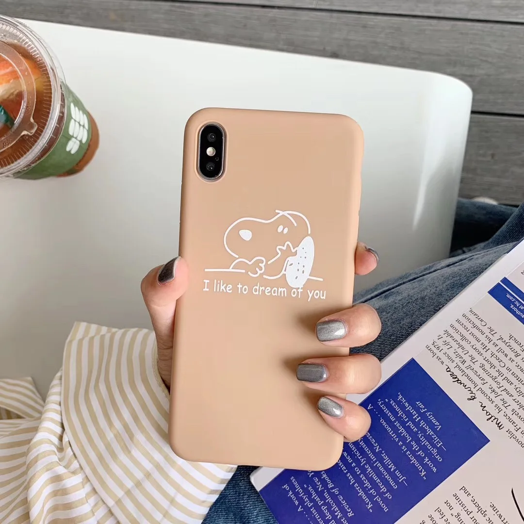 Японский милый мультфильм Классический Аниме щенок арахис чехол для телефона