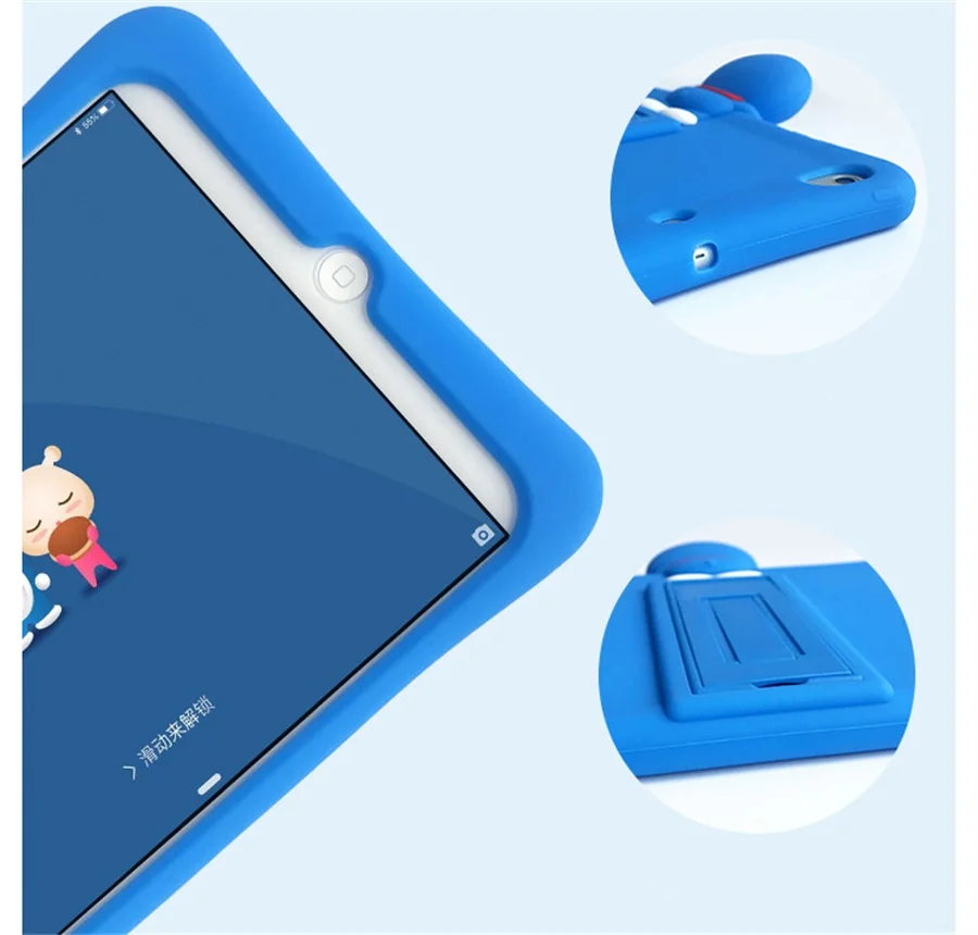 Силикагель чехол стежка кронштейн планшетный чехол для нового Ipad pro 9,7 A1893 для Ipad 2, 3, 4 air 1 2 Ipad mini 1, 2, 3, 4 года