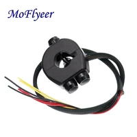 moflyeer 22mm motorcycle aluminum alloy cnc switches handlebar mount switch headlight light start kill horn reset button
