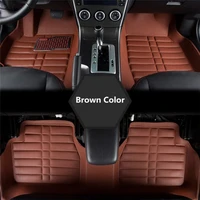 5pcs leather custom auto car floor foot mat universal car auto floor mats floorliner frontrear carens floor mats
