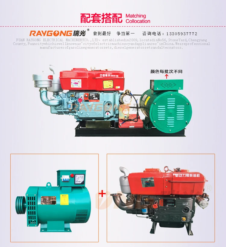 AC220V/380 В дизель-генератор 8kw10kw12kw15kw20kw24kw медный генератор