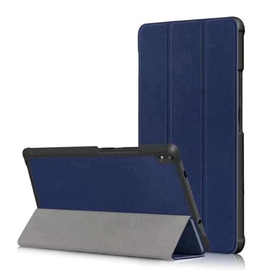 navy Тонкий кожаный чехол-книжка из искусственной кожи чехол для lenovo Tab 4, 8 плюс TB-8704X TB-8704F TB-8704N Стенд Крышка для lenovo Tab 4, 8 плюс планшетный чехол - Цвет: navy