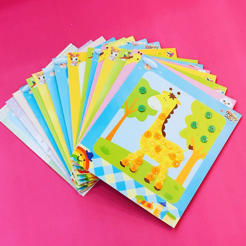 Детская пуговица сделай сам игрушка для рисования дома детского сада обучающая