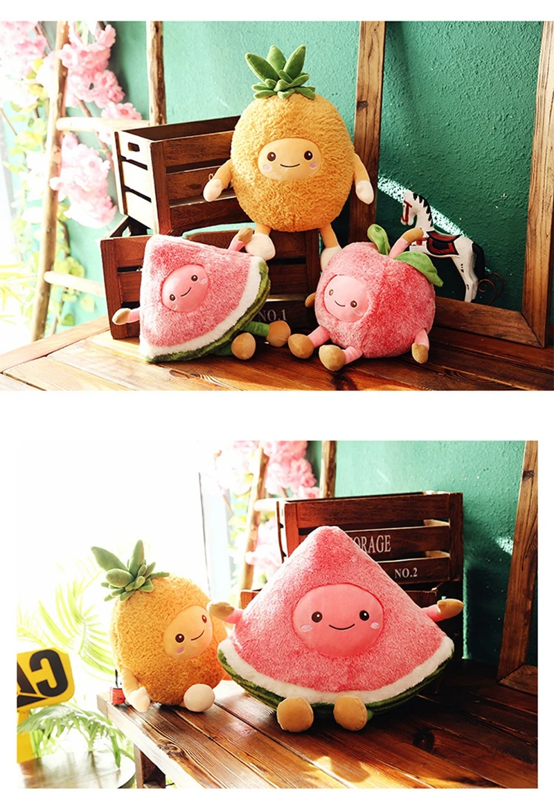 Мягкие Плюшевые Растения сосна яблоко Kawaii мягкие детские игрушки милые игрушки для детей Плюшевые игрушки Peluche арбуз подарок для девочки