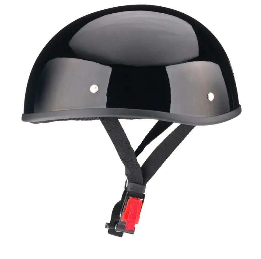 Винтажный мотоциклетный шлем на пол лица немецкий Ретро Kask Cafe Racer Scooter Cruiser Chopper