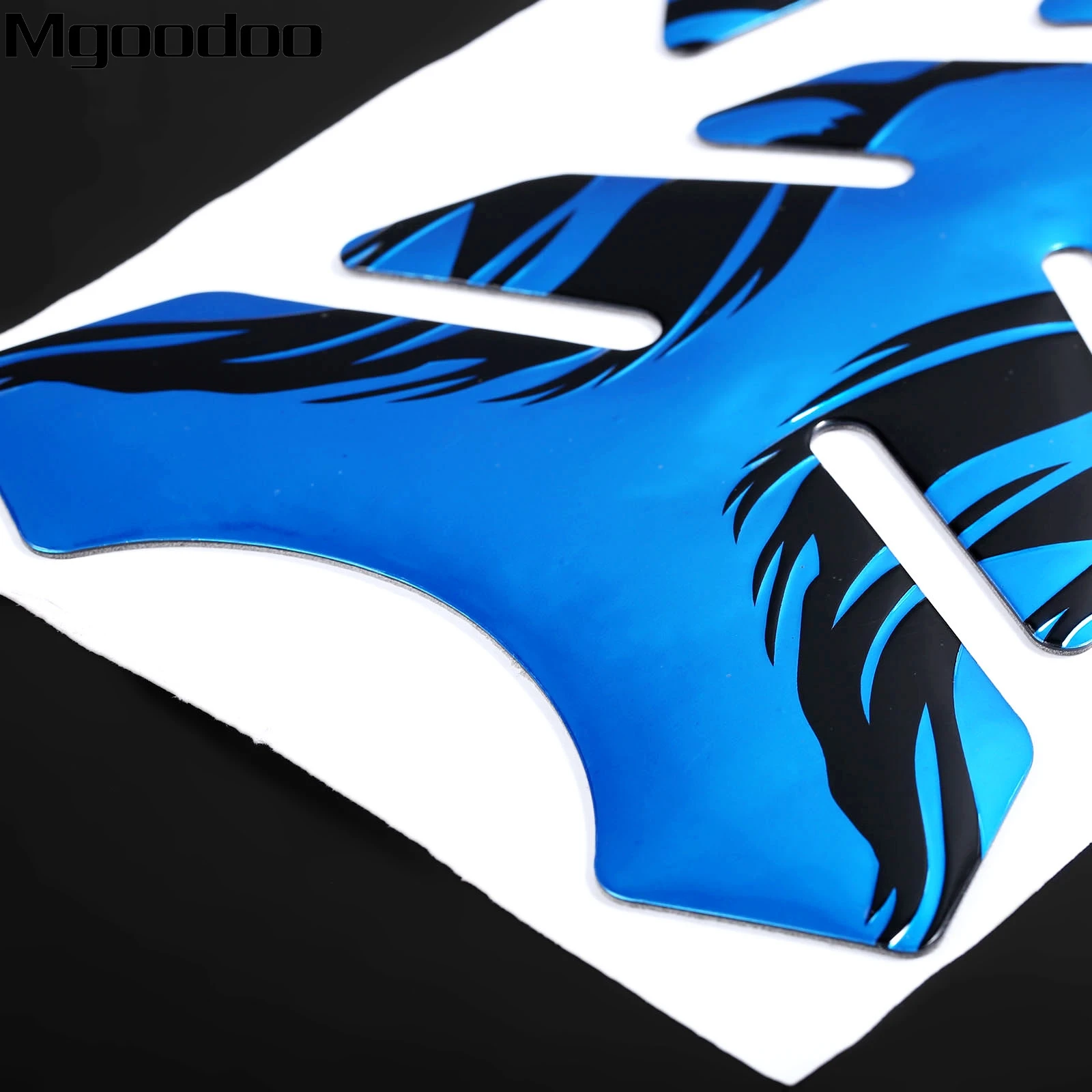Синяя мотоциклетная 3d наклейка на бак топлива и масла защитная универсальная