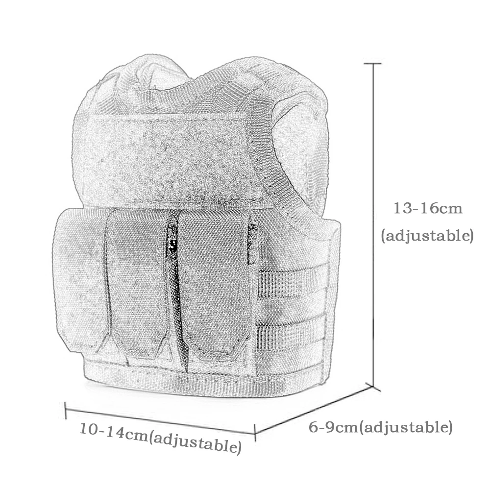 Тактический пивной жилет регулируемая крышка бутылки вина Молл Миниатюрный
