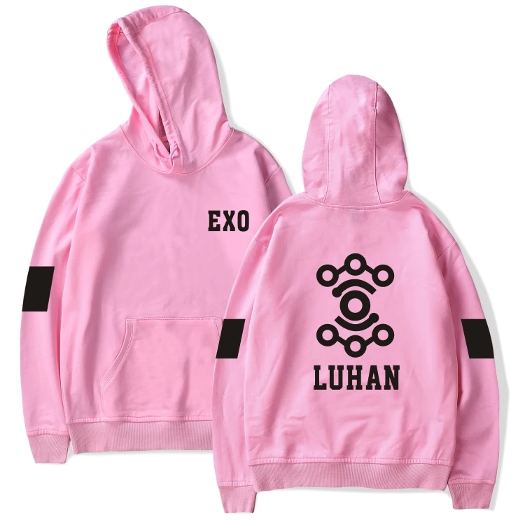 Толстовка EXO с логотипом участника Harajuku Женская толстовка осенняя Модная