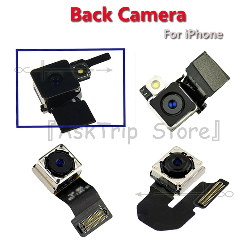 100% новая задняя основная камера гибкий модуль для iPhone 4 4S 5 5S 5C 6S 6 Plus Высокое