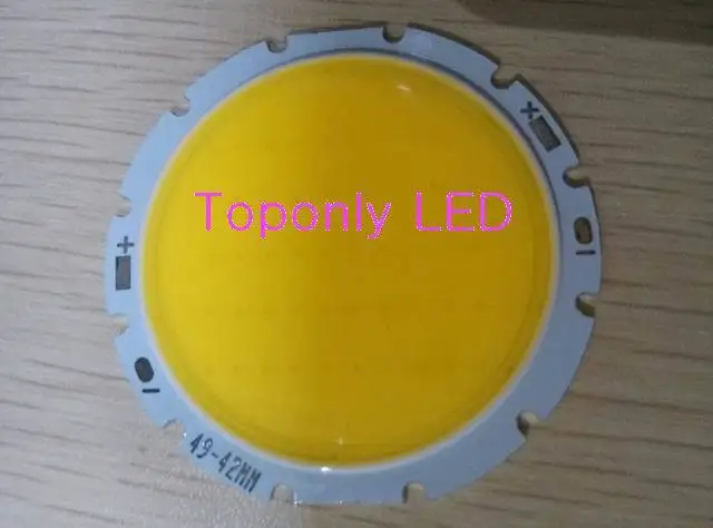 Круглый светодиодный модуль высокой мощности 30 Вт диаметр 49 мм cob лампа DC30 34v 2700
