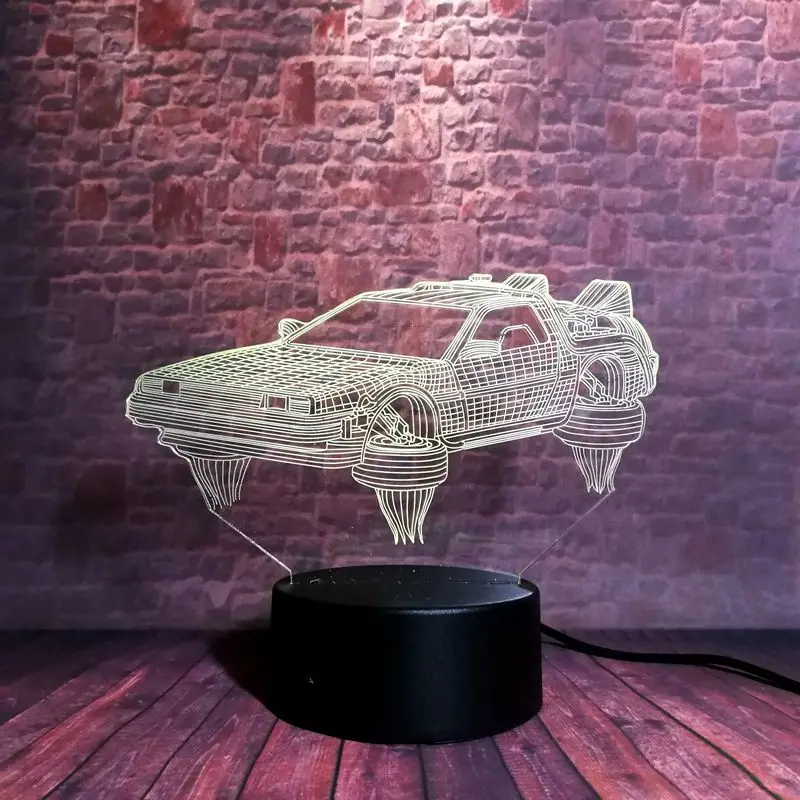 Светящийся 3D ночной Светильник визуальная иллюзия светодиодный 7 цветов