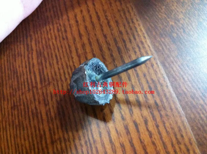 Classical Chinese antique copper fittings bonus nail gun / door doornail wooden decoration screw drum cap | Обустройство дома