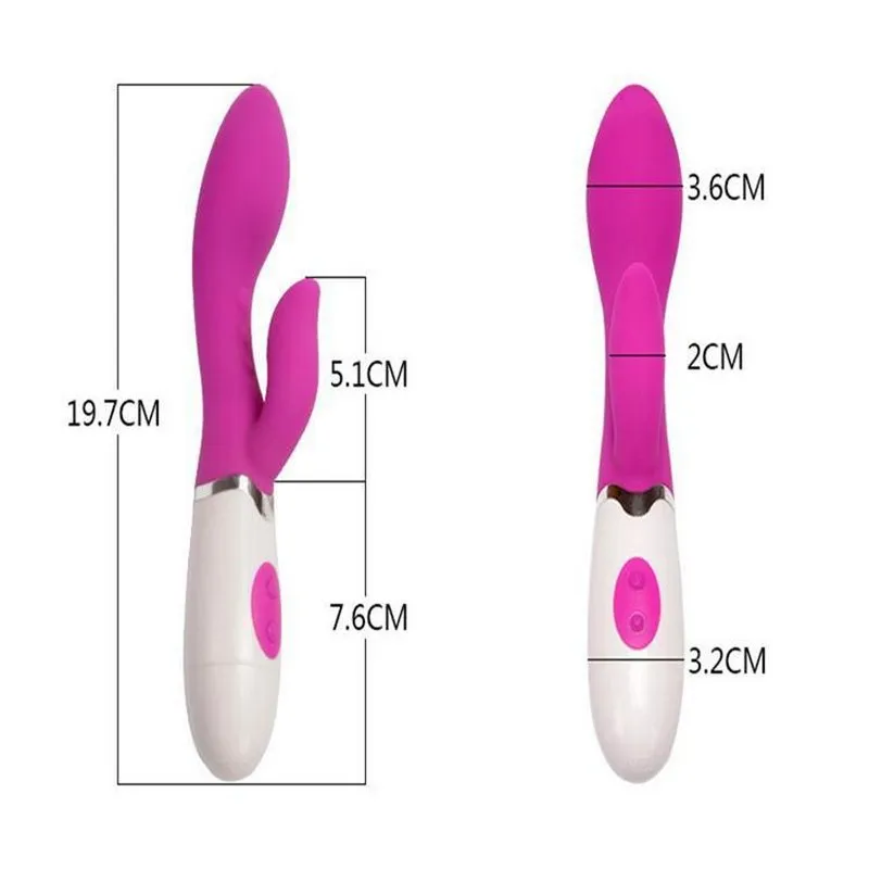 Кролик вибратор секс игрушки для женщин двойной двигатель Массажер 30 скоростей