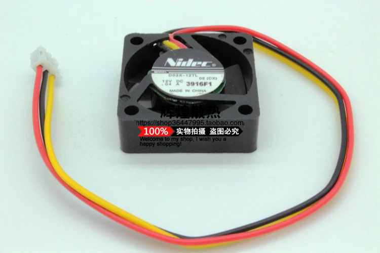 Новый NIDEC D03X 12TL 3 см 3010 12В 0.04A тишина микро Вентилятор охлаждения|micro cooling fans|cooling
