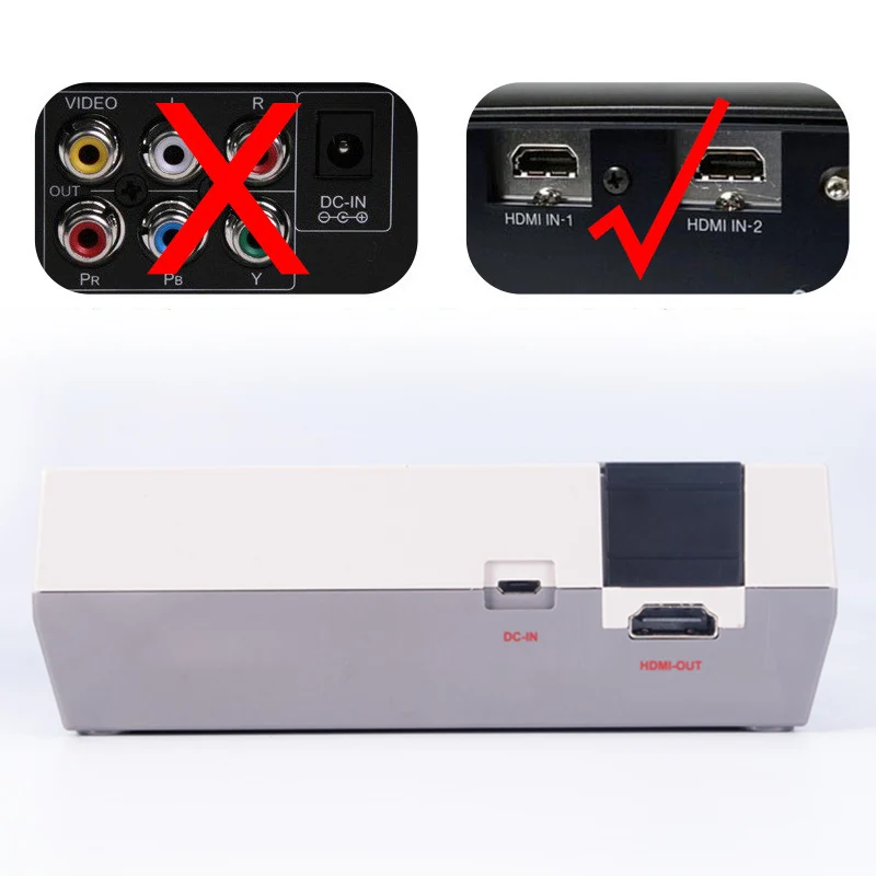 HDMI/AV выход Ретро видео игровая консоль встроенные 620/600 игры 8 бит PAL& NTSC семейный ТВ Портативный игровой плеер двойные геймпады