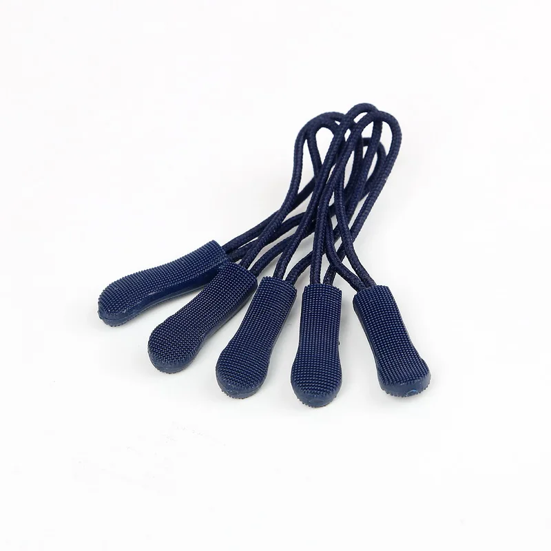 Navy Blue 10 шт., 20 шт. цветной сменный шнурок на молнии, ремень для одежды, рюкзак, сумка, запчасти, аксессуары - Цвет: Navy Blue